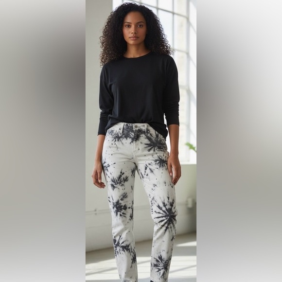 james icon Denim - Twiggy Z Stretch Denim jeans antique black tie-dye wash, by James ICON size 30